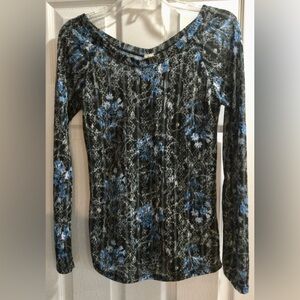 ✨HOST PICK✨ Free People semi sheer floral long sleeve top